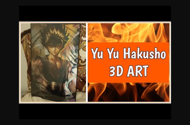 I bought 3D anime art from Wizyakuza! 2020 - Hiei Yu Yu Hakusho art