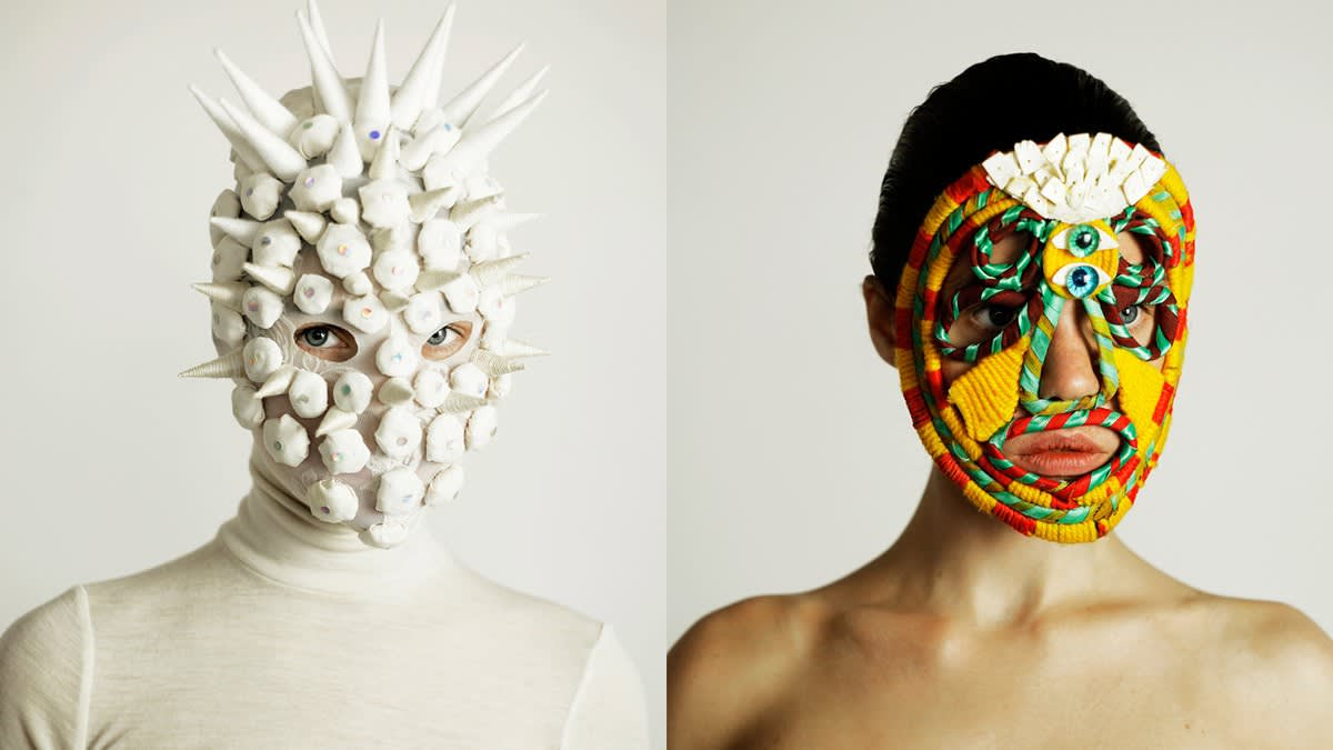 The Russian artist designing masks to reflect her moods