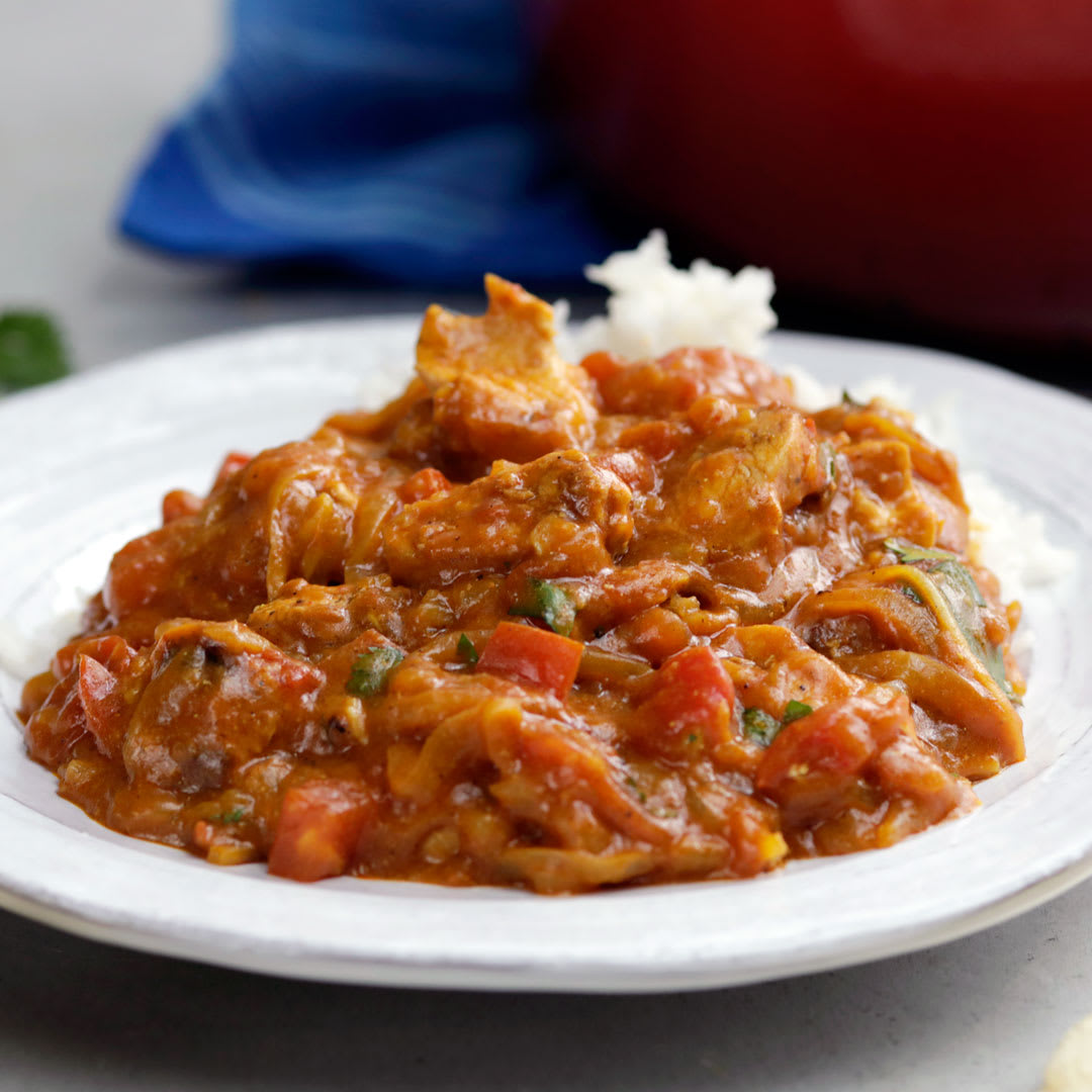 Cozy up to this savory, spicy chicken tikka masala for dinner tonight!
