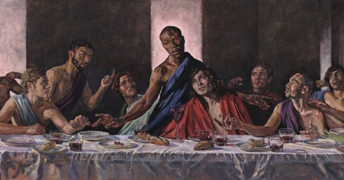 St Albans Cathedral Installs Painting Of The Last Supper With A Black Jesus