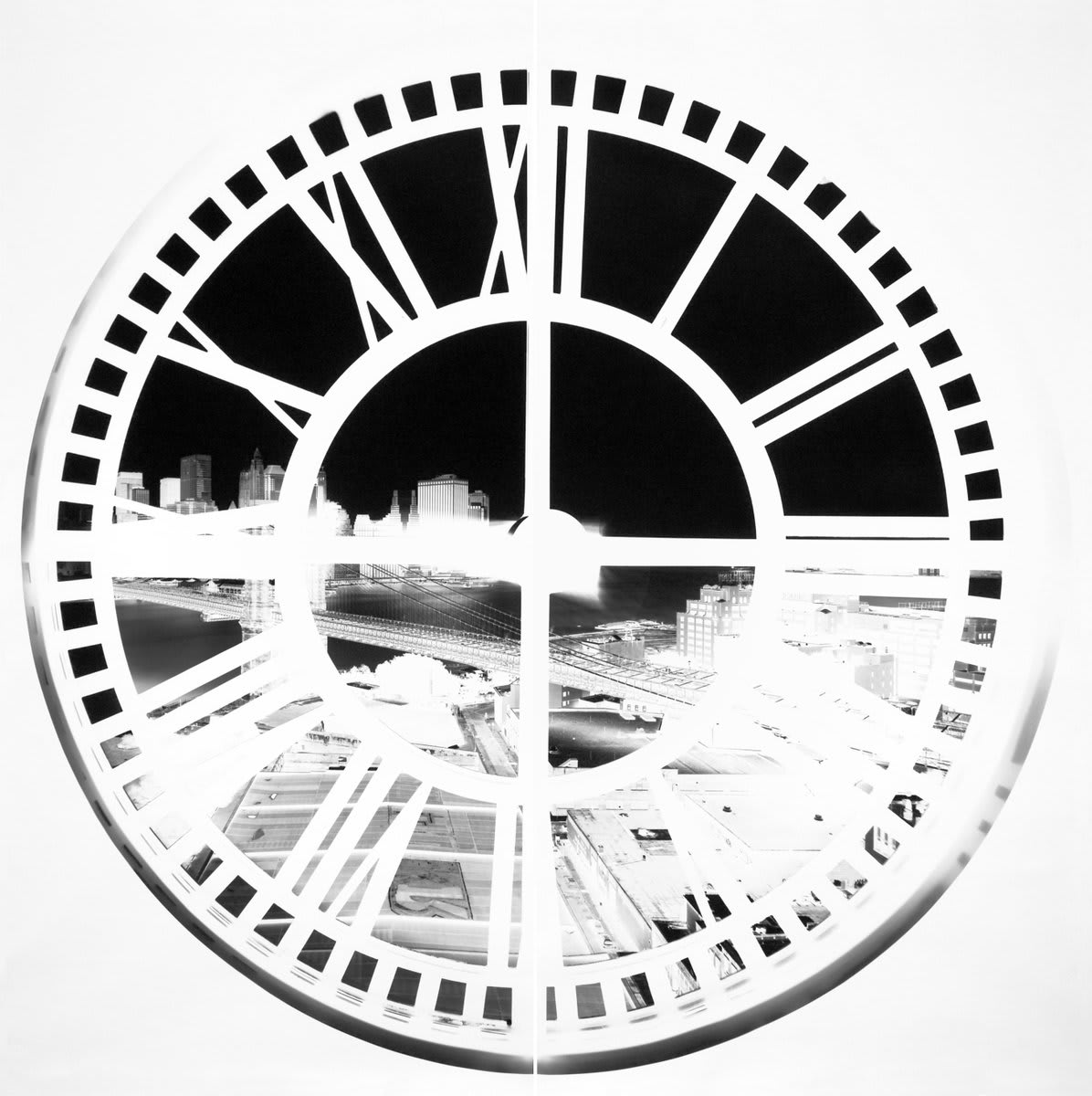 Photographs Take Time recently opened at the @ChryslerMuseum in Norfolk, Virginia, showing works by many artists from the museum's holdings. https://t.co/2ZFq0AKRHY 📷Vera Lutter, Clock Tower, Brooklyn, XLIV: June 22-23, 2009. Courtesy The Chrysler Museum of Art.