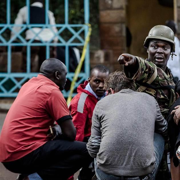 Scenes of terror as luxury hotel complex comes under attack in Nairobi