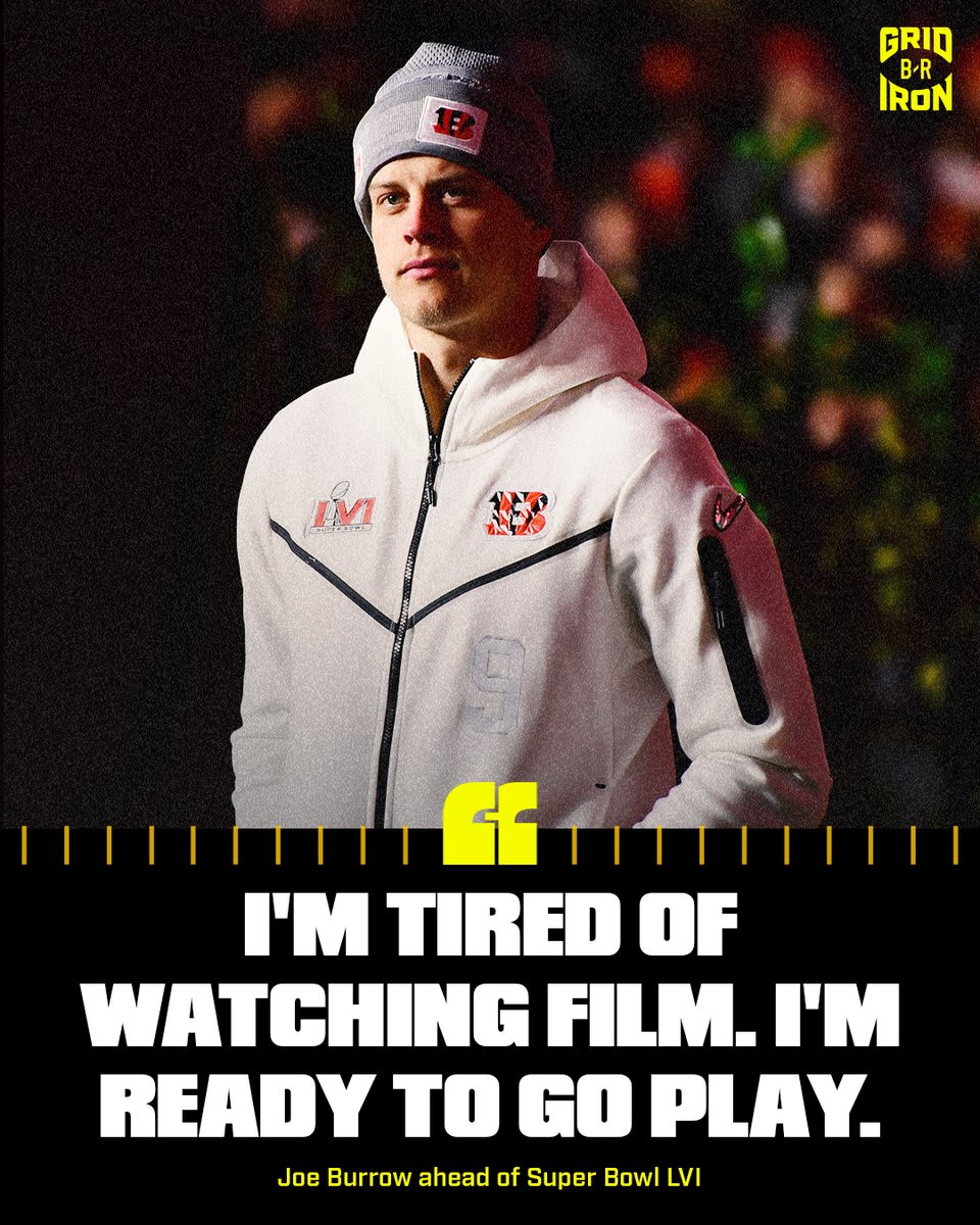 Joe Burrow is locked in for his first Super Bowl