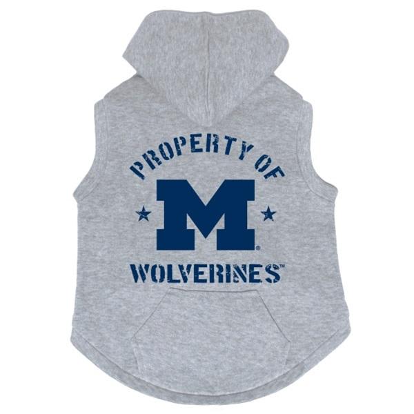 Michigan Wolverines Pet Dog Hoodie Sweatshirt by Hunter
