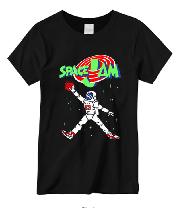 Space Jam Black daily T Shirt
