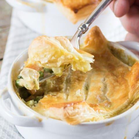 Curried Turkey Pot Pie uses up turkey leftovers in a whole new light