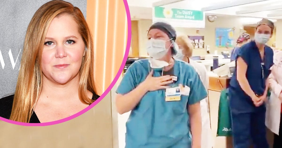 Amy Schumer Posts Emotional FaceTime Call With BFF After Donating Masks To Her Hospital