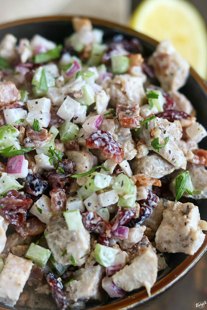 Bacon Cranberry Chicken Salad | Karyl's Kulinary Krusade