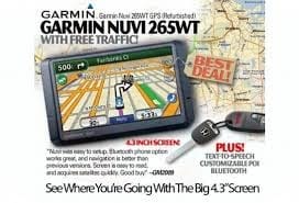 Garmin NuVi 265W/265WT Bluetooth GPS