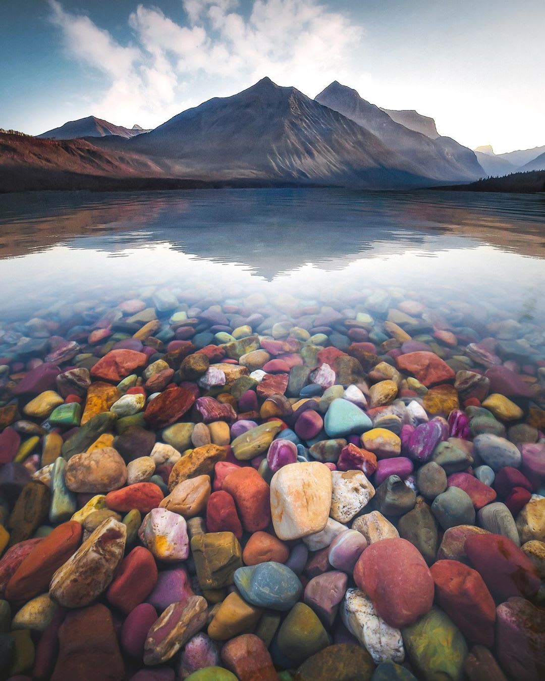 Pebbles on the shores of Lake McDonald, Glacier National Park