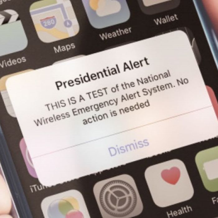 That Presidential Alert on Your Phone This Afternoon Wasn't Written by Trump