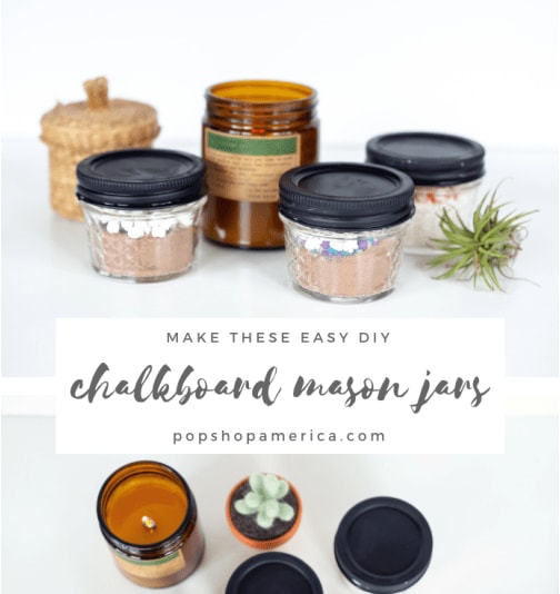 DIY Chalkboard Mason Jars - November Craft in Style