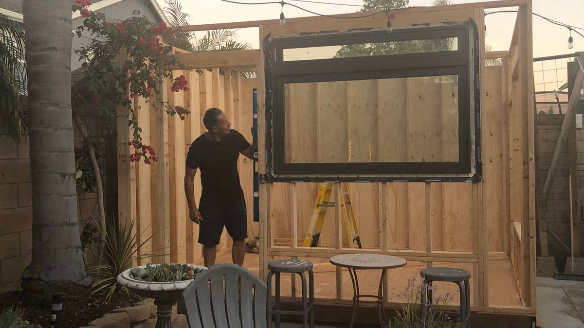 Dad Builds Backyard Coffee Shop Called 'From The Ground Up'