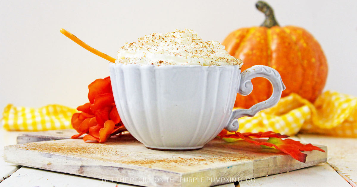 Easy Homemade Pumpkin Spice Latte with Whipped Cream Topping