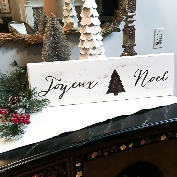 DIY Joyeux Noel Sign - Our Southern Home