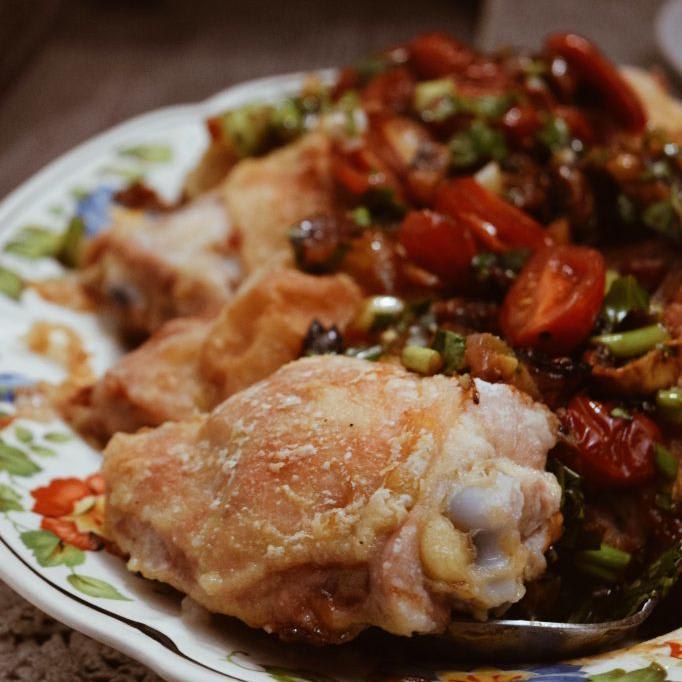 Fig and Apricot Chicken Thighs