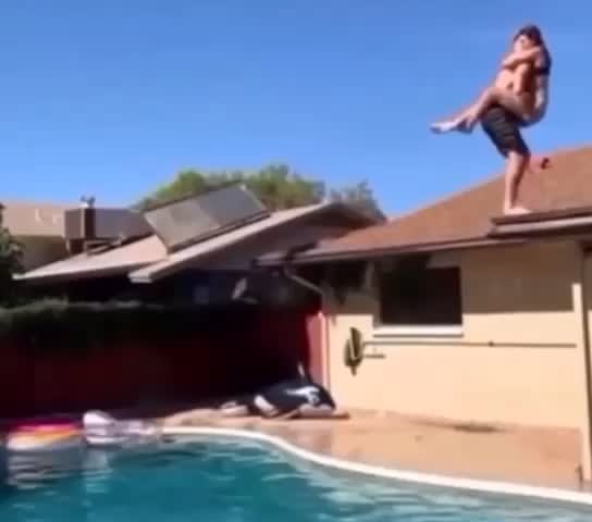 Two-person backflip