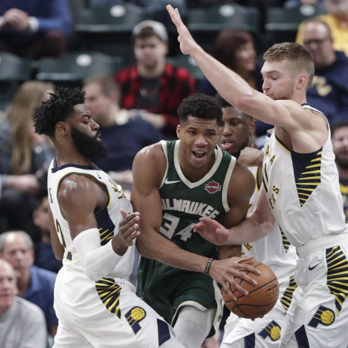 Pacers win 5th straight by pulling away from Bucks 113-97