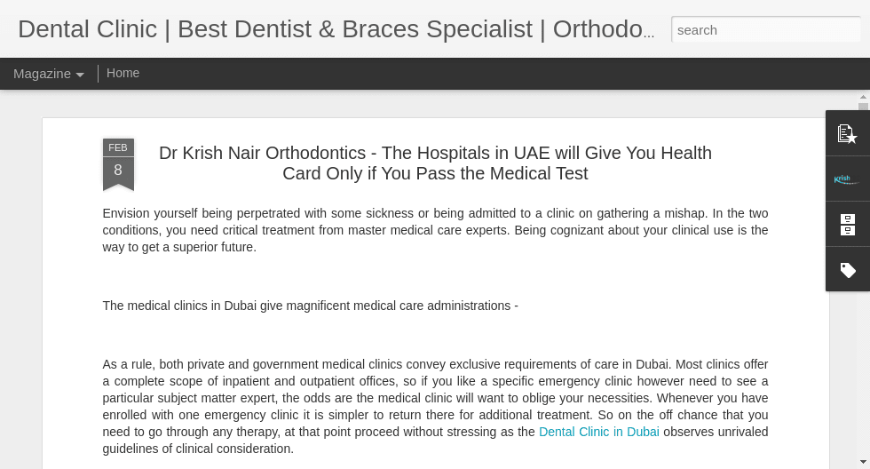 Dr Krish Nair Orthodontics - The Hospitals in UAE will Give You Health Card Only if You Pass the Medical Test