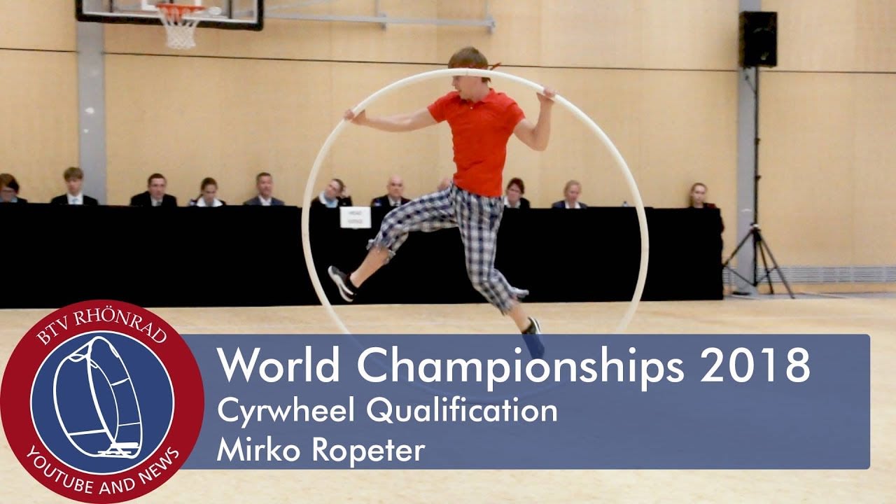World Championships in Gymwheel 2018 Cyrwheel Qualifikation Mirko Ropeter
