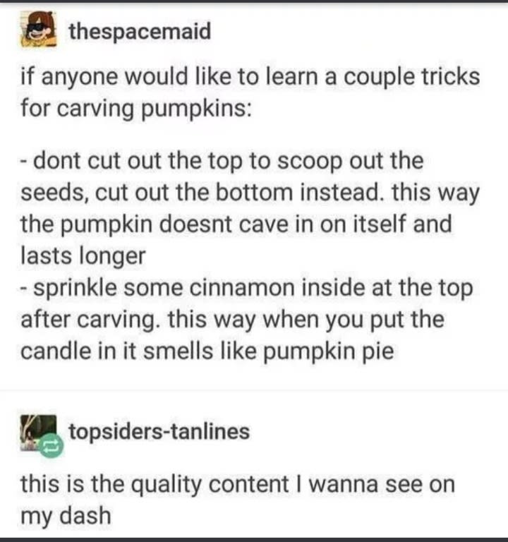 A few tricks for you pumpkin carvers out there!