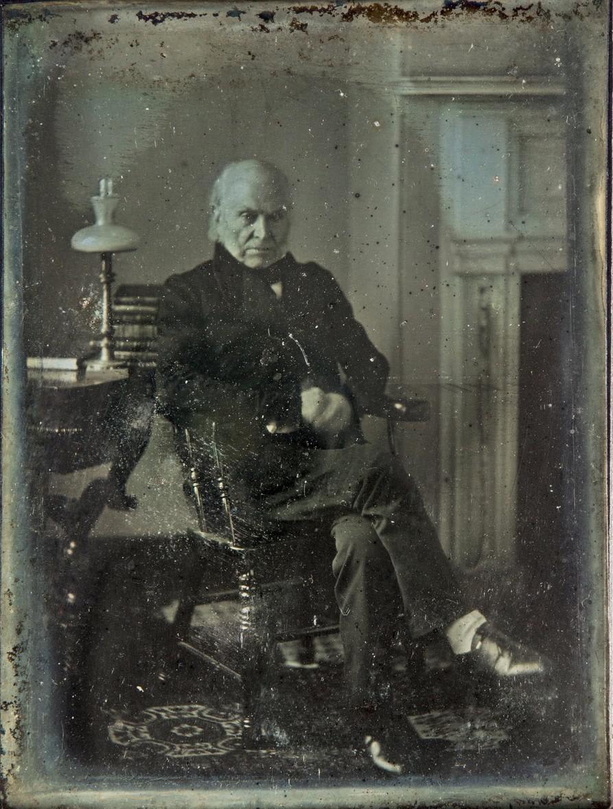 This photo of Sixth President John Quincy Adams is the earliest known photograph of a United States President. Washington, DC. March 1843