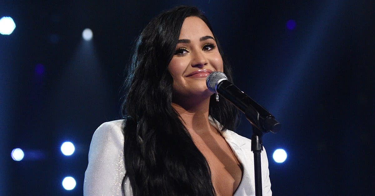 Demi Lovato's Glass Tips Are Clearly the Coolest New Nail Trend