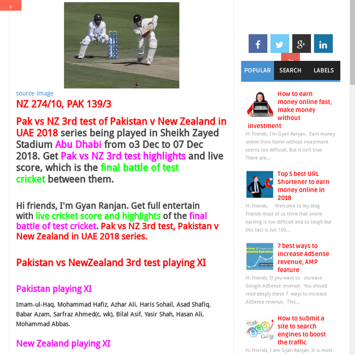 Pakistan vs New Zealand 3rd test, Final battle of test cricket