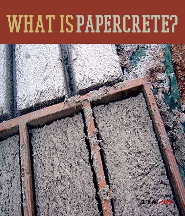 For Preppers, Papercrete Is The New Concrete