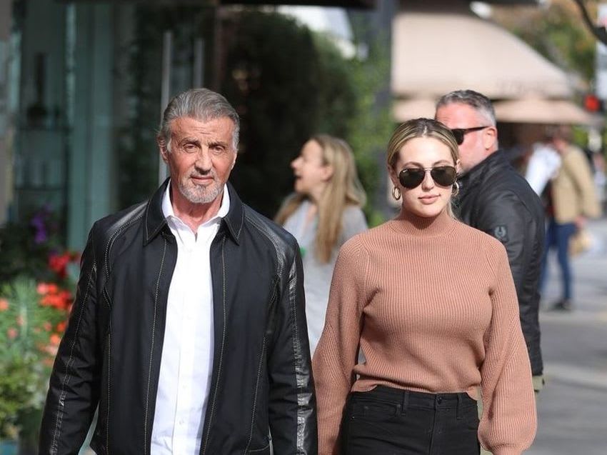 Sylvester Stallone Was All Smiles While Shopping With Daughter - Sistine