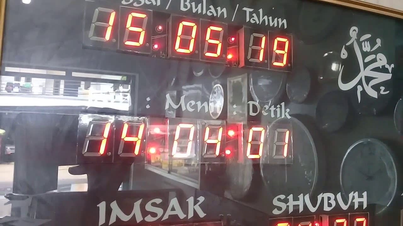 Jam Waktu Sholat Jam Masjid Digital