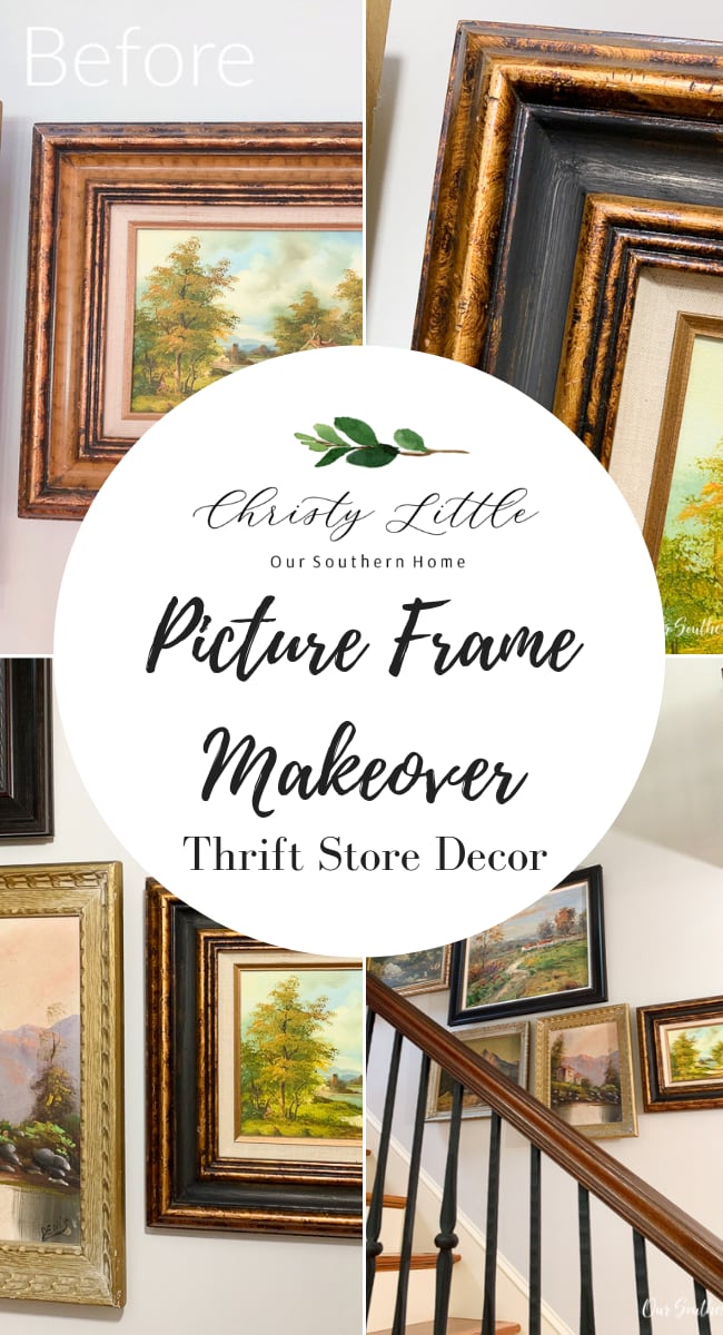 Picture Frame Makeover - Our Southern Home