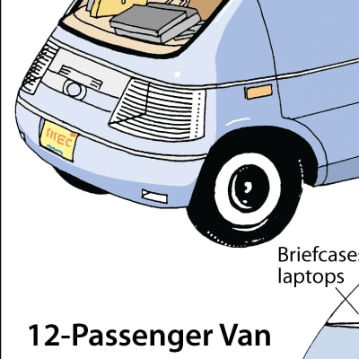 Steven M. Johnson's Bizarre Invention #191: The 12-Passenger Van