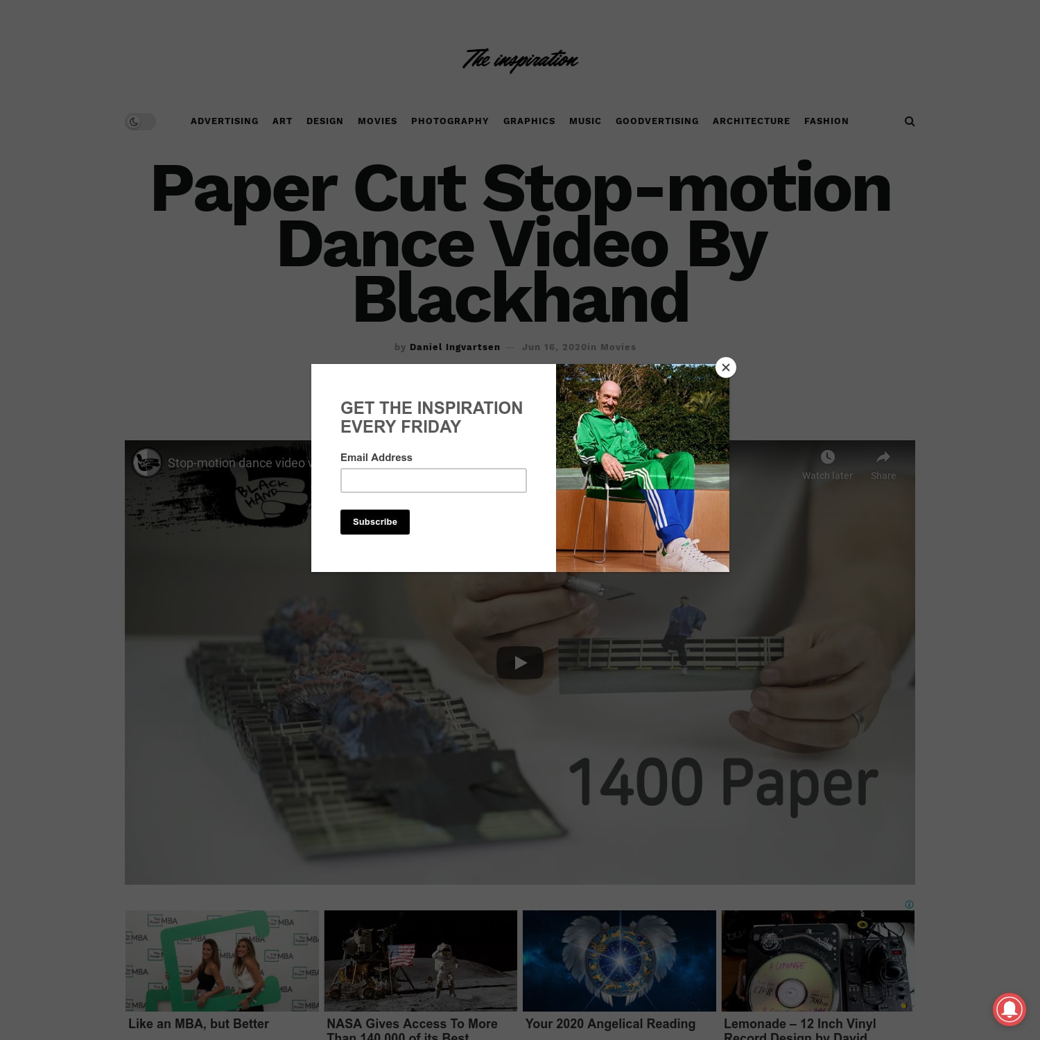 Paper Cut Stop-motion Dance Video By Blackhand
