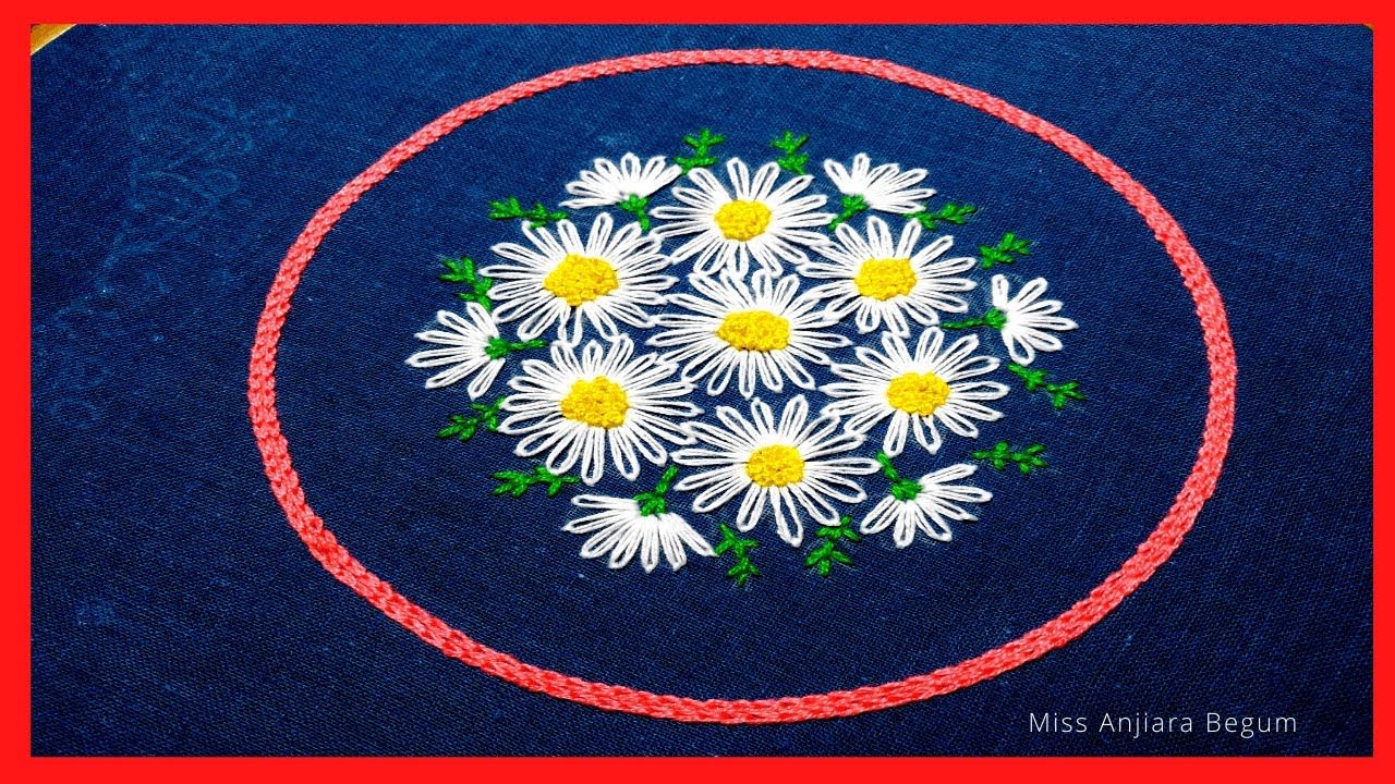 Simple and Cute Hand Embroidery for Sofa cover,table cloth etc,Secrets of Embroidery-41, #StayHome