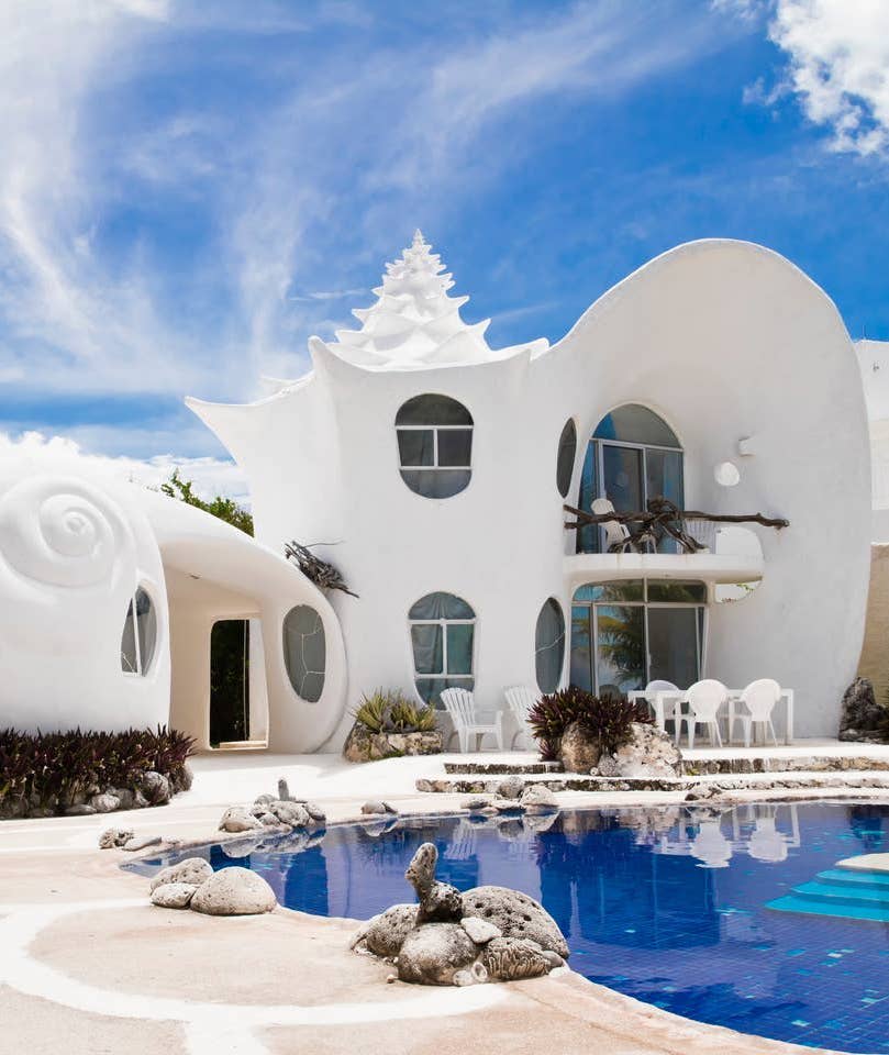 Would you stay in a house shaped like a giant seashell?
