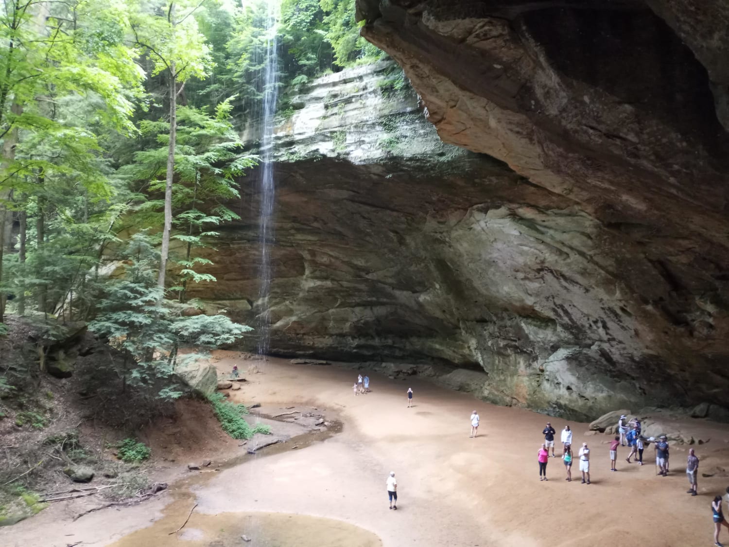 Finally got one! I present Ash Cave in Hockong Hills Ohio. Pictures do it NO justice at all!