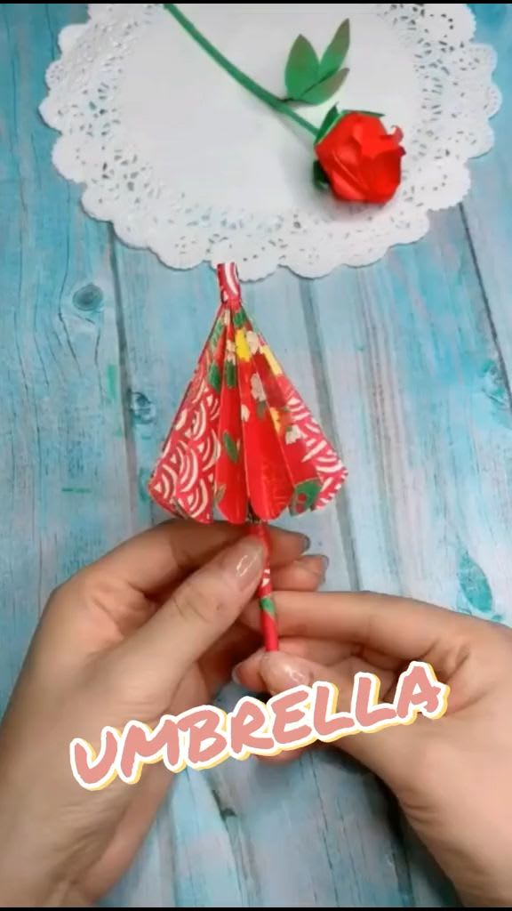 DIY Paper Umbrella - Amazing Paper Craft Ideas