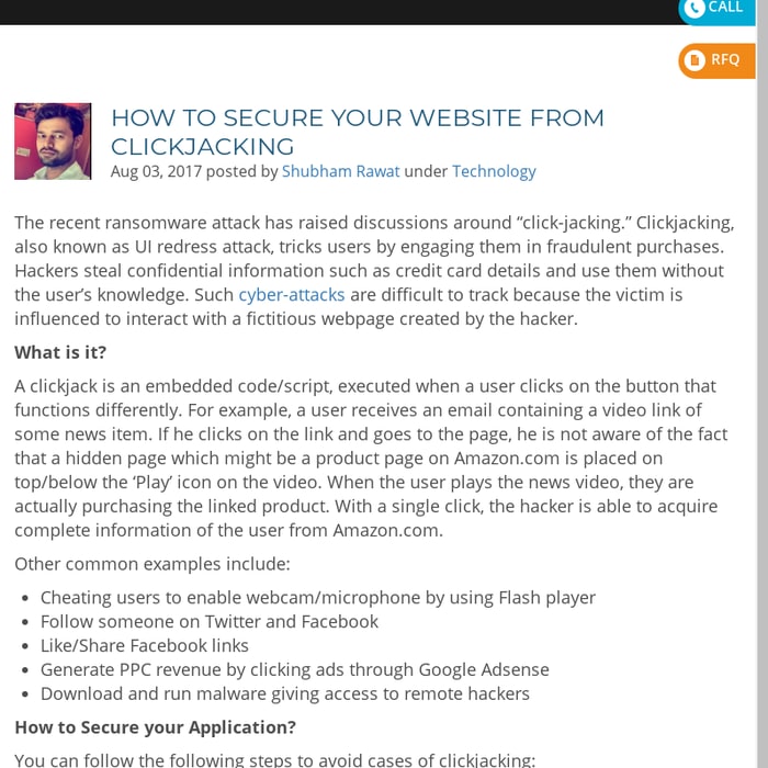 How to Secure your Website from Clickjacking