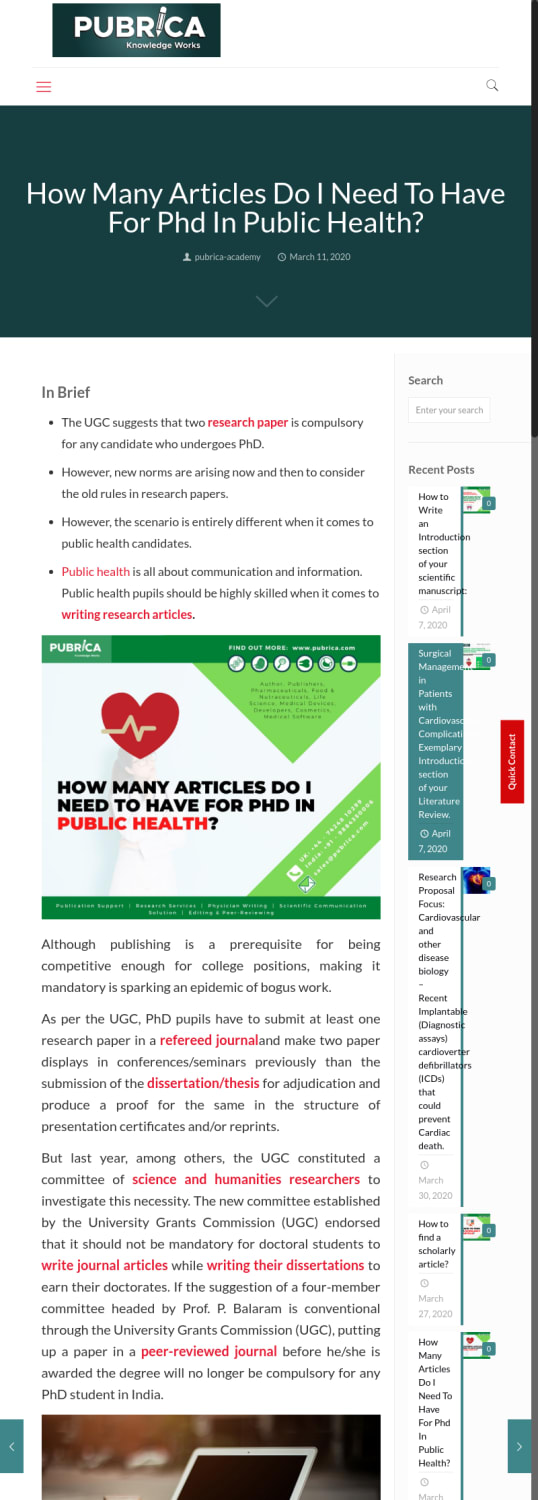 How Many Articles Do I Need To Have For Phd In Public Health? – Academy