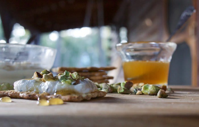 Cooking the Episode: Honey, Ricotta and Pistachio Crostini From Bobby and Giada in Italy