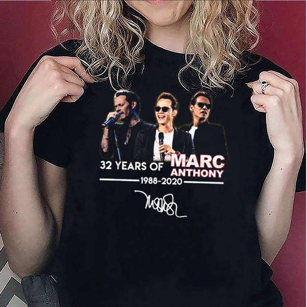 32 years of Marc Anthony 1988-2020 signature shirt