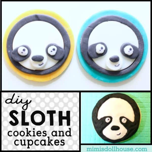 Easy DIY Sloth Cookies & Sloth Cupcakes Recipe