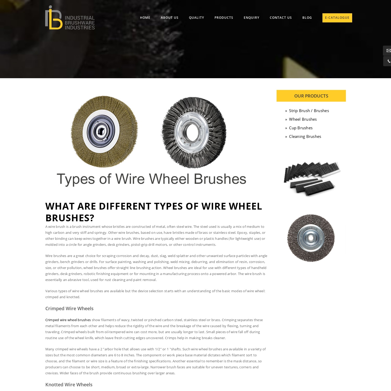 What Are Different Types Of Wire Wheel Brushes? - IBI Blog