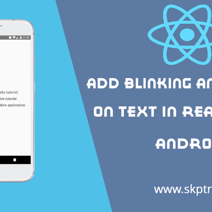 Add Blinking Animation on Text in React Native
