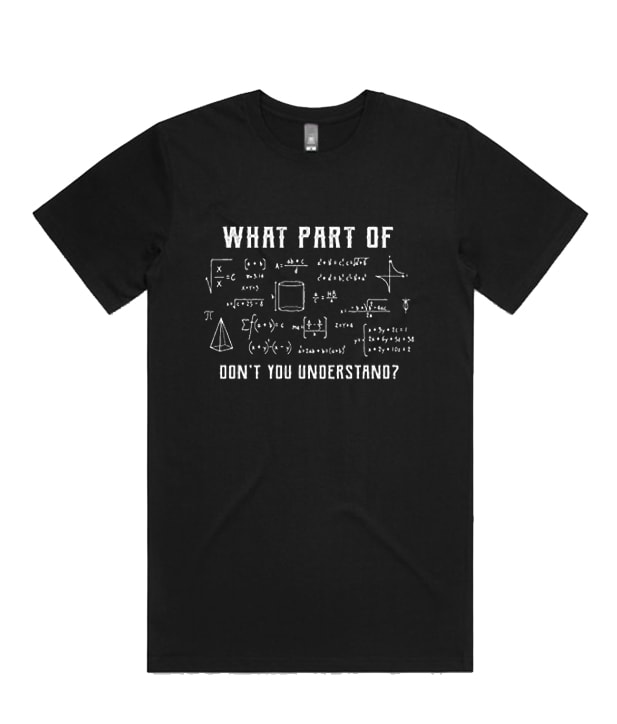 Math admired T-shirt