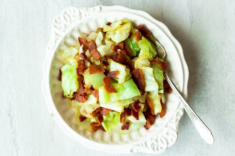 Keto Fried Cabbage and Bacon