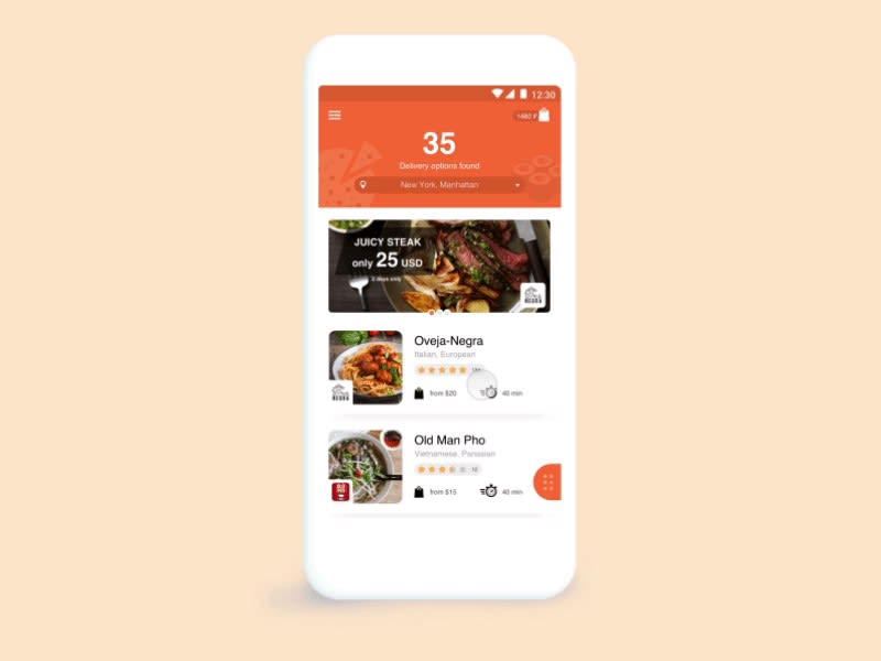 Best Example of Top 5 Food Delivery Apps In USA