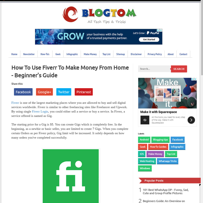 How To Use Fiverr To Make Money From Home - Beginner's Guide