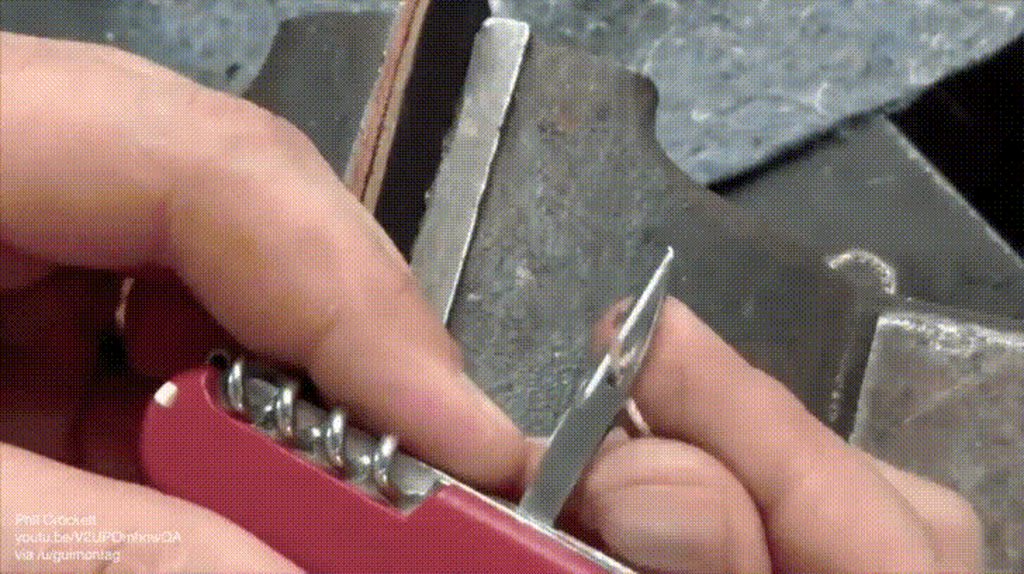 How to sew with a Swiss Army knife awl